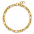 14k Polished 5.8mm Lightweight Fancy Open Link 7.5 inch Bracelet Plus 0.5 inch Extender