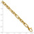 14k Polished 5.8mm Lightweight Fancy Open Link 7.5 inch Bracelet Plus 0.5 inch Extender