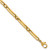 14k Polished 5mm Fancy Long and Round Link 7.5 inch Bracelet