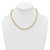 14k Polished 6mm Oval and Circle Link 18 inch Necklace