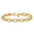 14K Polished 7.5mm Fancy Double Link 8 inch Bracelet