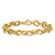 14k Polished 7.8mm Fancy Oval Cable Link 7.5 inch Bracelet