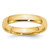10k Yellow Gold 4mm Lightweight Comfort Fit Wedding Band Size 8.5