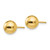 14k Polished 7mm Ball Post Earrings
