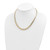 14k Polished 7mm Graduated Fancy Link 18 inch Necklace
