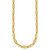14k Polished 7mm Long Oval Link 18 inch Necklace