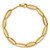 14k Polished 7mm Long Oval Link 7.5 inch Bracelet