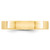 10k Yellow Gold 4mm Lightweight Flat Wedding Band Size 11