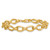 14k Polished 8.75mm Round and Oval Fancy Link 7.5 inch Bracelet
