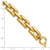 14K Polished 8.9mm Fancy Square Link 7.5 inch Bracelet