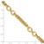 14k Polished 8mm Lightweight Fancy Infinity Link and Chain 8 inch Bracelet