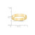 10k Yellow Gold 4mm Lightweight Flat Wedding Band Size 13
