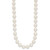 14k Polished 9-10mm Round White Akoya Saltwater Cultured Pearl 18 inch Necklace