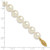 14k Polished 9-10mm Round White Akoya Saltwater Cultured Pearl 7 inch Bracelet