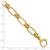 14k Polished 9mm Lightweight Oval Textured Fancy Link 8 inch Bracelet