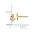14k Polished Anchor Post Earrings