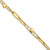 14K Polished and Beaded 2-Strand with Fancy Paperclip Link 7.5 Inch Bracelet