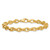 14k Polished And Brushed 6.5mm Fancy Cable Chain 7.5 inch Bracelet