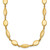 14k Polished And Brushed 7.5mm Fancy Oval and Round Link 18 inch Necklace