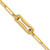 14k Polished And Brushed Paperclip Link 7.75 inch Bracelet