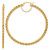 14k Polished and D/C Rope 2.95mm Hoop Earrings - ER-0804AB1F-4669