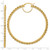 14k Polished and D/C Rope 2.95mm Hoop Earrings - ER-0804AB1F-4669