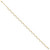 14K Polished and Diamond-cut Fancy Beaded 10 inch Anklet Plus 1.5 inch Heart Dangle Extender