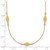 14k Polished and Diamond-cut Fancy Beaded 18 inch Necklace