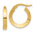 14K Polished and Diamond-cut Hoop Earrings - TF-0C007093-6074