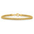 14k Polished and Diamond-cut Round Woven Wire 7.5 inch Bracelet