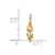 14k Polished and Diamond-cut Tulip Charm / Pendant