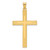 14k Polished and Line Design Solid Cross Pendant - XR-0ACBDDA6-6045