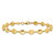 14K Polished and Satin 5.5mm Puffed Circles 7.5 inch Bracelet