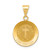 14k Polished and Satin Confirmation Medal Hollow Pendant - XR-4616572B-4531