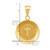 14k Polished and Satin Confirmation Medal Hollow Pendant - XR-4616572B-4531
