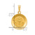 14k Polished and Satin Confirmation Medal Hollow Pendant - XR-FBA4FFA4-2959