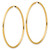 14k Polished and Satin D/C 2.00mm Endless Hoop Earrings - TF-BEEB1D45-7574