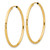14k Polished and Satin D/C 2.00mm Endless Hoop Earrings - TF-CDEF6463-7504