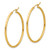 14k Polished and Satin D/C 2.00mm Hoop Earrings - TC-13BE3181-5505