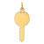 14K Polished and Satin Hearts Flat Key Charm