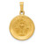 14k Polished and Satin Holy Communion Medal Hollow Pendant