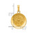 14k Polished and Satin Holy Communion Medal Hollow Pendant