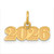 14k Polished and Satin Horizontal 2026 Charm