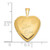 14k Polished and Satin I LOVE YOU Script 16mm Heart Locket