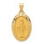 14k Polished and Satin Miraculous Medal Hollow Pendant - XR-0279FFCE-4885
