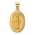 14k Polished and Satin Miraculous Medal Hollow Pendant - XR-61395A27-5548