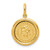 14K Polished And Satin St Christopher Medal Pendant