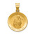 14k Polished and Satin St Francis of Assisi Medal Hollow Pendant - XR-2AD2FCB3-2496