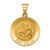 14k Polished and Satin St George Medal Hollow Pendant - XR-203BB09A-1278