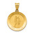 14k Polished and Satin St John Baptist Medal Hollow Pendant - XR-B196C48D-7965